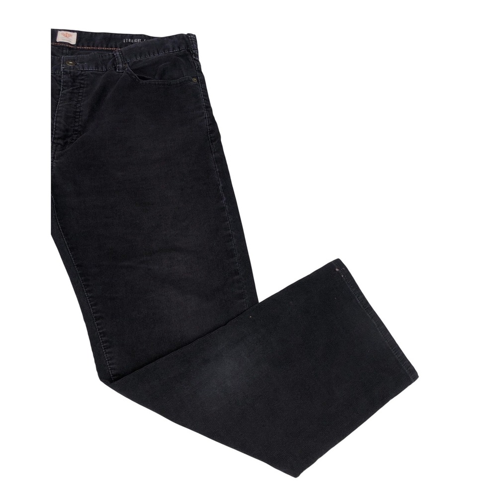 Dockers Mens Black Straight Fit Corduroy Pants 38x29 Cotton Blend Stretch - Picture 7 of 11